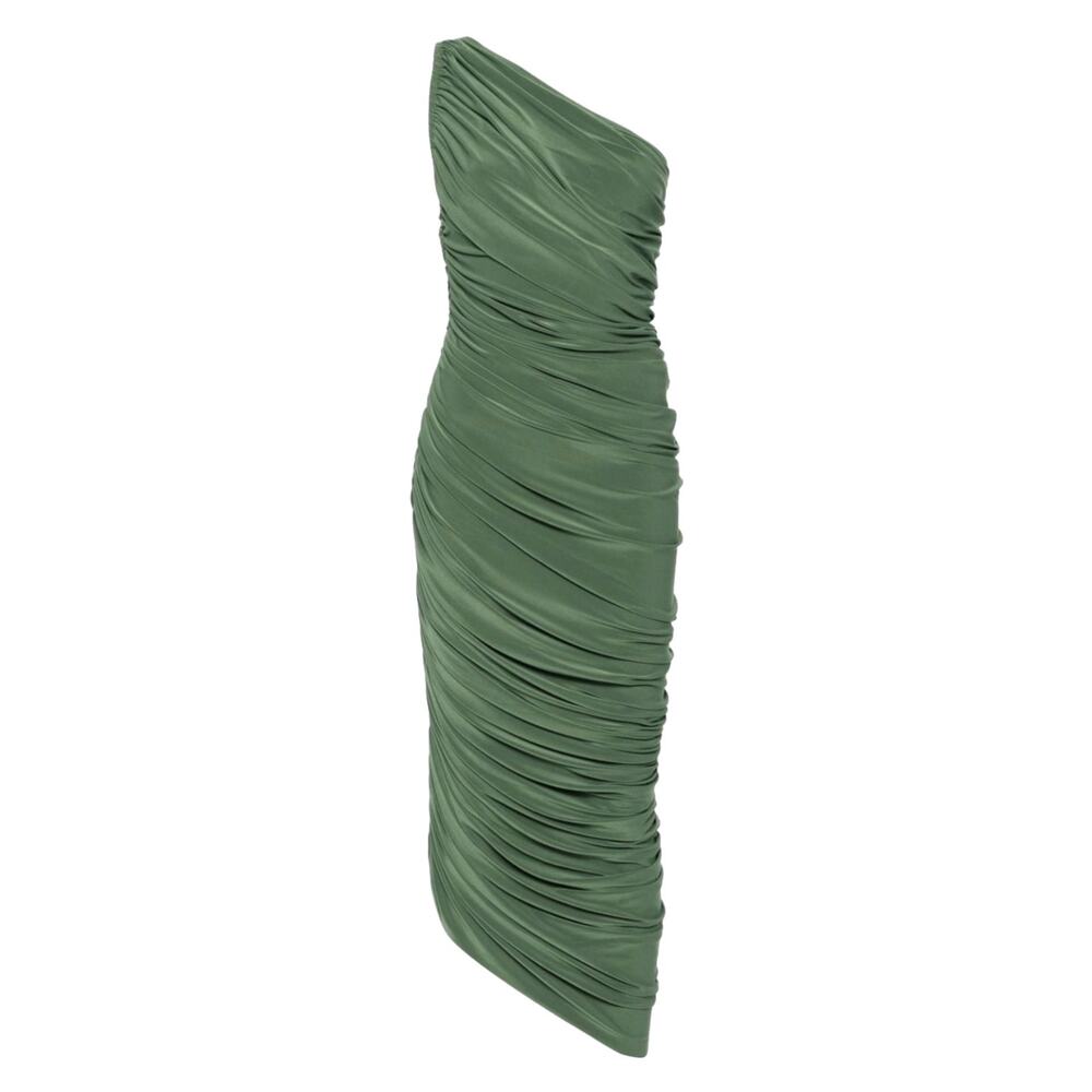 NEW Norma Kamali Diana Gown Celadon Green Size Small - Picture 4 of 7